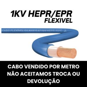 CABO FLEX 1KV 10MM (EPR/HEPR-90) AZUL INDUSC/COBREC/LAMES (MT)