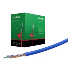 CABO IMPACT GIGA UTP CAT6 4P CMX AZ CX 305M INTELBRAS