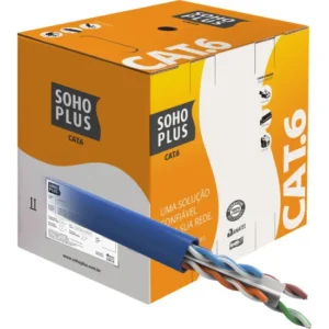 CABO DE REDE U/UTP SOHO FURUKAWA CAT6 24AWG AZ 305M