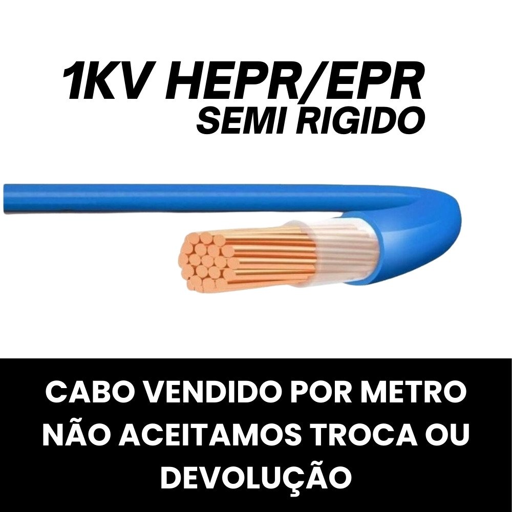 CABO NAX SEMI RIG 10MM 1KV(EPR/HEPR-90) LAMES/COBREC/INDUSC AZUL (MT)