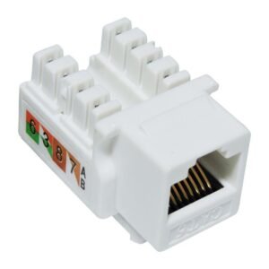 CONECTOR RJ-45 FEMEA CAT5 MS BRANCO
