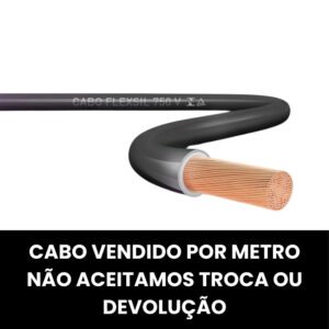 CABO FLEX 1,5MM 750V LAMES/MEGAT/COBRECOM PRETO (MT)