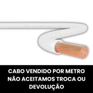 CABO FLEX 1,5MM 750V LAMES/MEGAT/COBRECOM BRANCO (MT)
