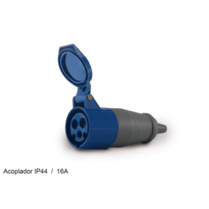 ACOPLAMENTO IND 3P+T 16A 220V AZUL SOPRANO