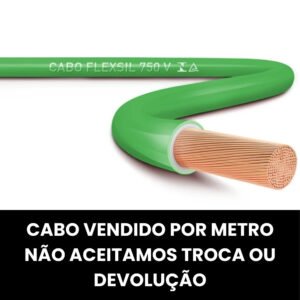 CABO FLEX 1,5MM 750V LAMES/MEGAT/COBRECOM VERDE (MT)