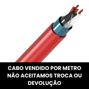 CABO DE INCENDIO BLINDADO 2X0,75MM 300V VM (MT)