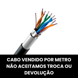 CABO LAN UTP CAT6A 100% COBRE DUPLA CAPA BLINDADO PT (MT)