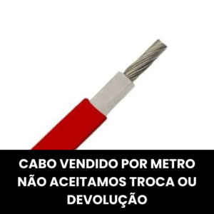 CABO SOLAR 4MM VERMELHO 1KV AC/CC 1,8 KV ATOX/AFUMEX (MT)
