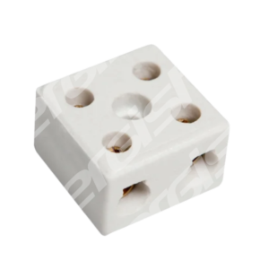 CONECTOR PORCELANA 6MM 2 POLOS 30A