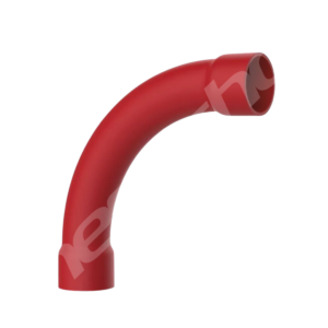 CURVA CONDULETE PVC VERM 90º 1"