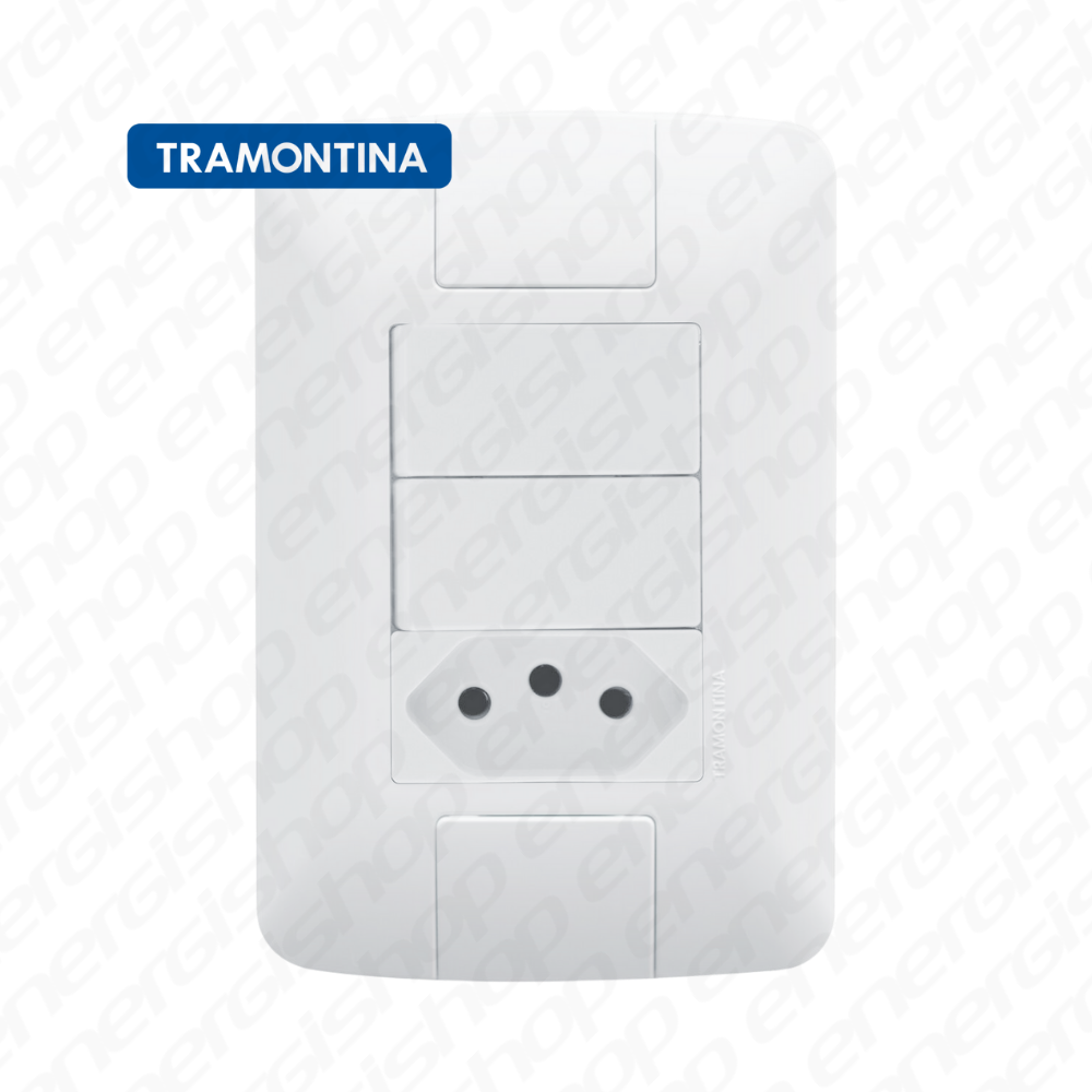 ARIA CONJ PLACA 4X2 2 INT SIMP 6A + TOM 2P+T 10A