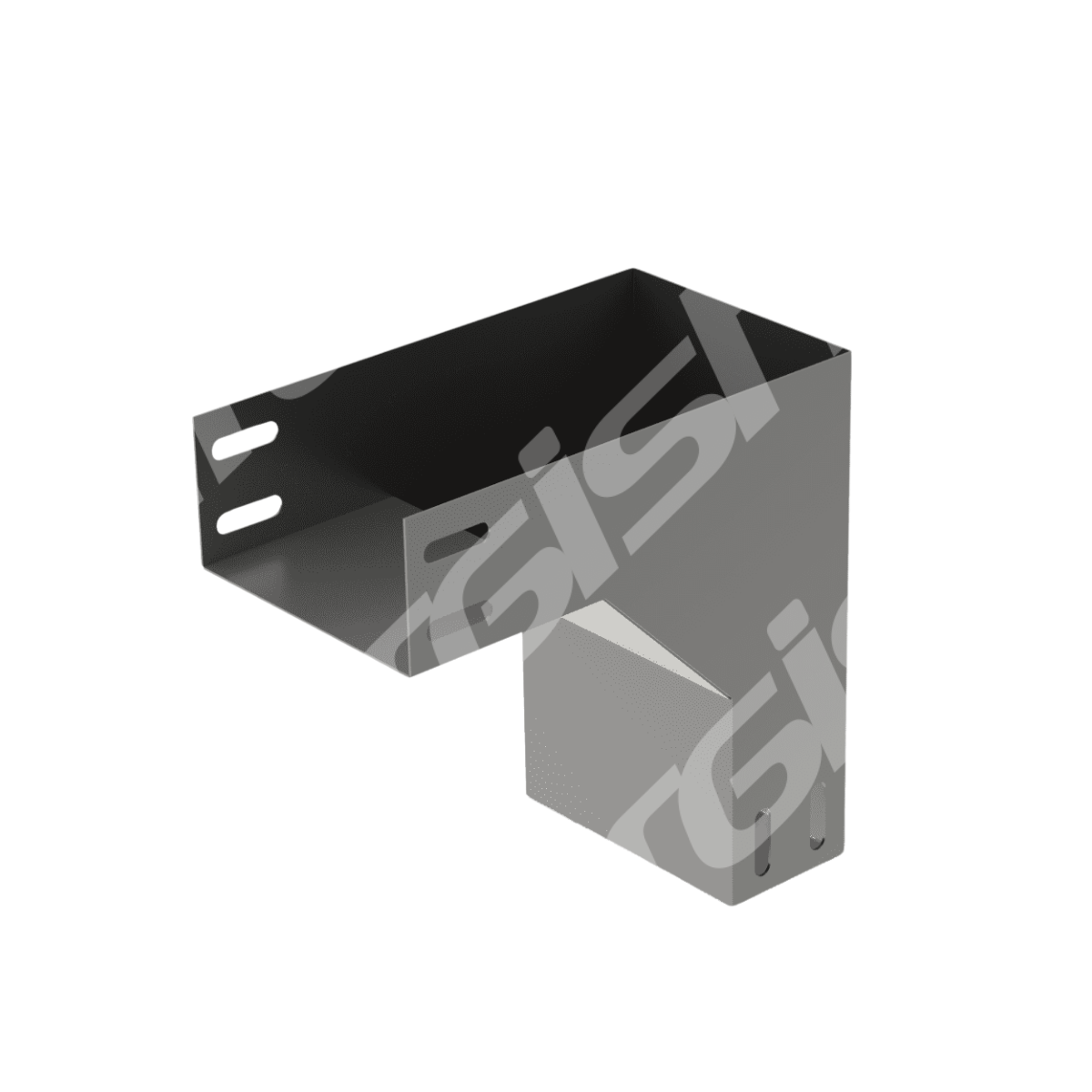 CURVA INV 90º ELETROCALHA LISA 200X100MM S/TAMPA CH18