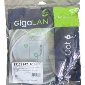 PATCH CORD GIGALAN CAT.6 GREEN LSZH 1,5M BRANCO