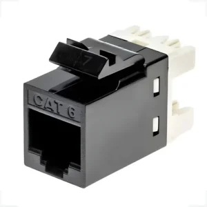 CONECTOR RJ 45 FEMEA CAT6 MS PRETO