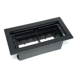 CAIXA DE MESA EMBUTIR ABS P/ 6BL PRETA QM-18600