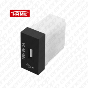 HABITAT BLACK MOD USB TIPO A 15W 5V 3A