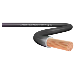 CABO FLEX 6MM 750V PRYSMIAN/CORFIO PRETO 100MT