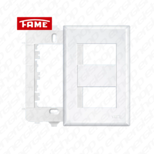 EVIDENCE PLACA C/SUPORTE 4X2 2 MOD SEP BRANCO