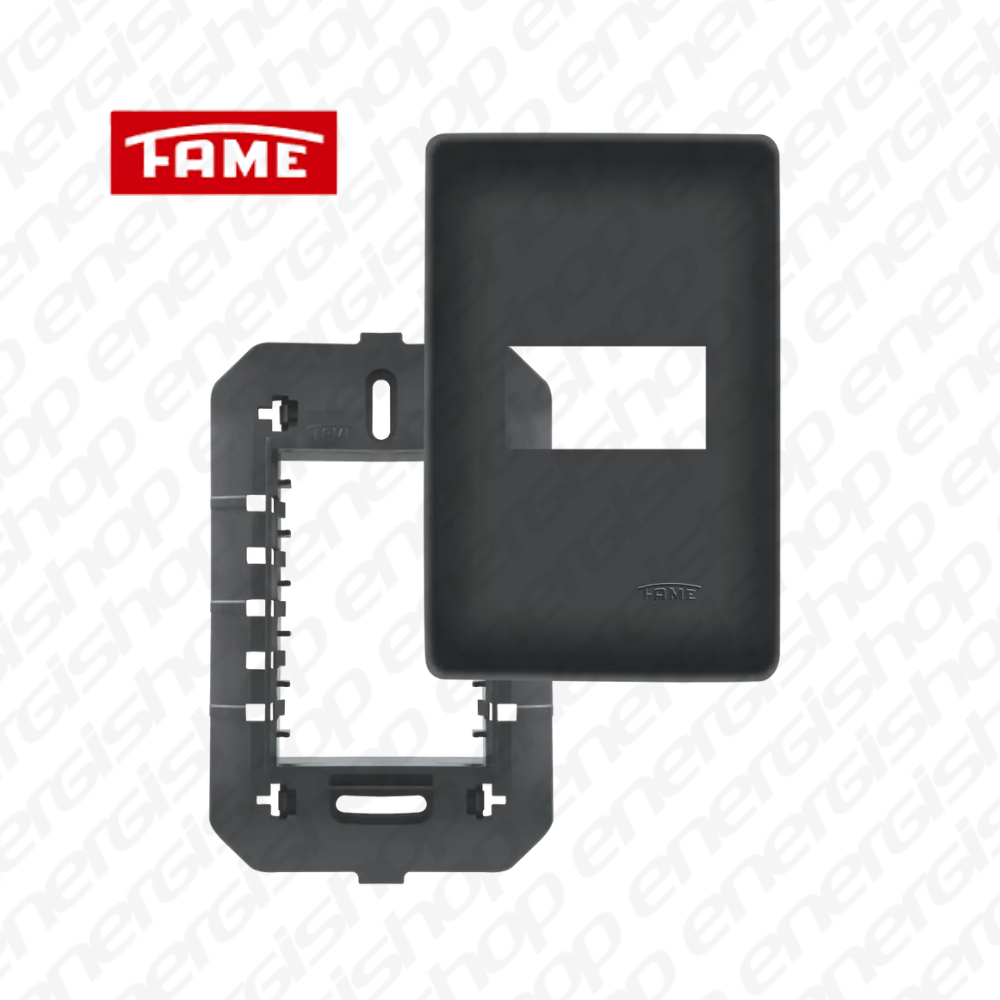 HABITAT BLACK PLACA 4X2 1 MOD C/ SUPORTE