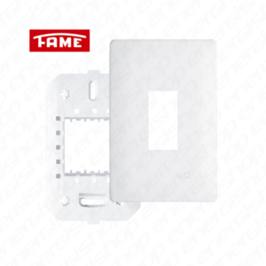 HABITAT BRANCO PLACA 4X2 1 MOD VERT + SUPORTE