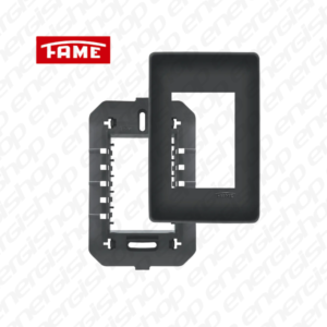 HABITAT BLACK PLACA 4X2 3 MOD C/SUPORTE