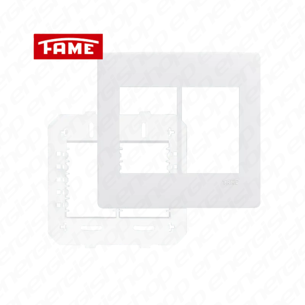 HABITAT BRANCO PLACA 4X4 6 MOD + SUPORTE