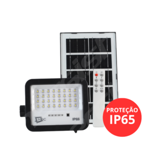 REFLETOR SOLAR 100W C/CONTROLE SENSOR E PLACA 6500K