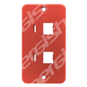 TAMPA CONDULETE PVC VERM 2 X RJ 45/11