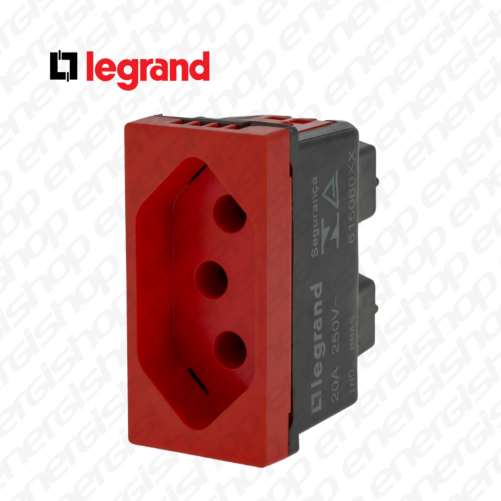 PIAL PLUS+ MOD TOM 2P+T 20A VERM