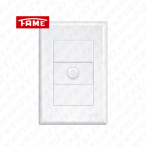 EVIDENCE PLACA C/SUPORTE 4X2 DIMMER BRANCO