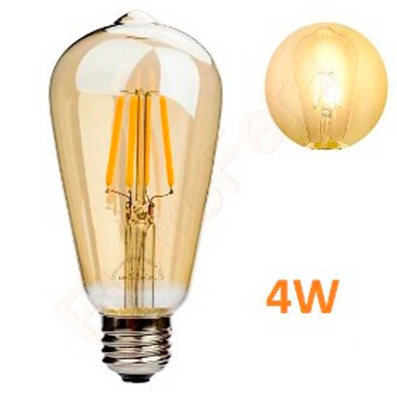 LAMP FILAMENTO 4W ST6 E27 2200K BIVOLT