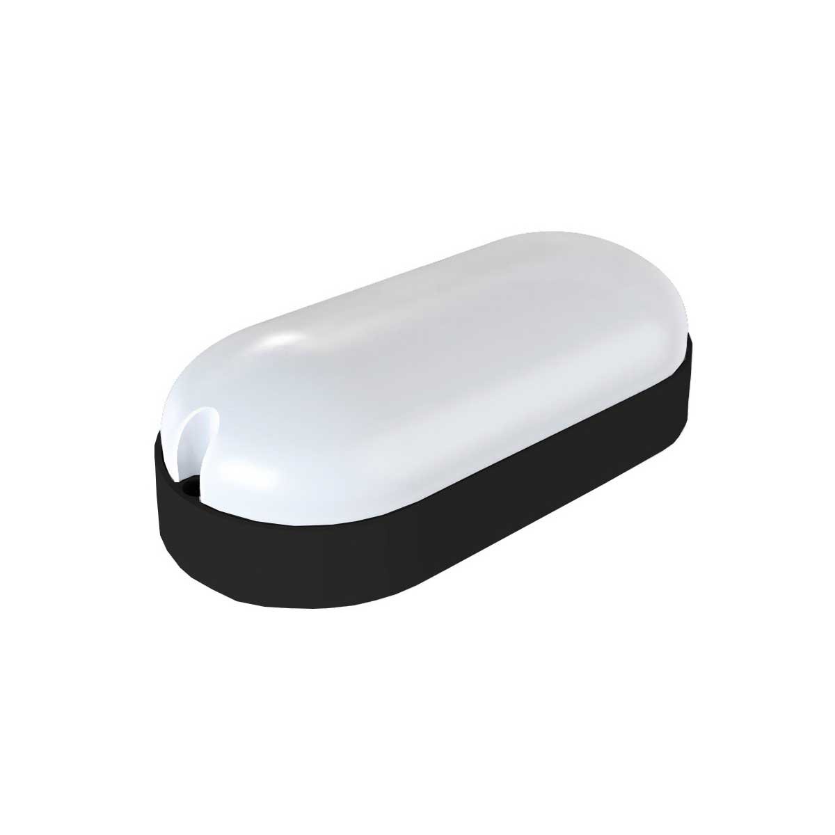 ARANDELA TARTARUGA LED SOB PRETA 12 W 3000K