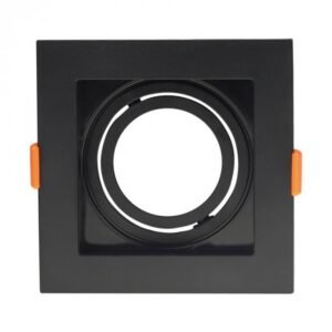 SPOT RECUADO QUAD PVC PAR20 PRETO