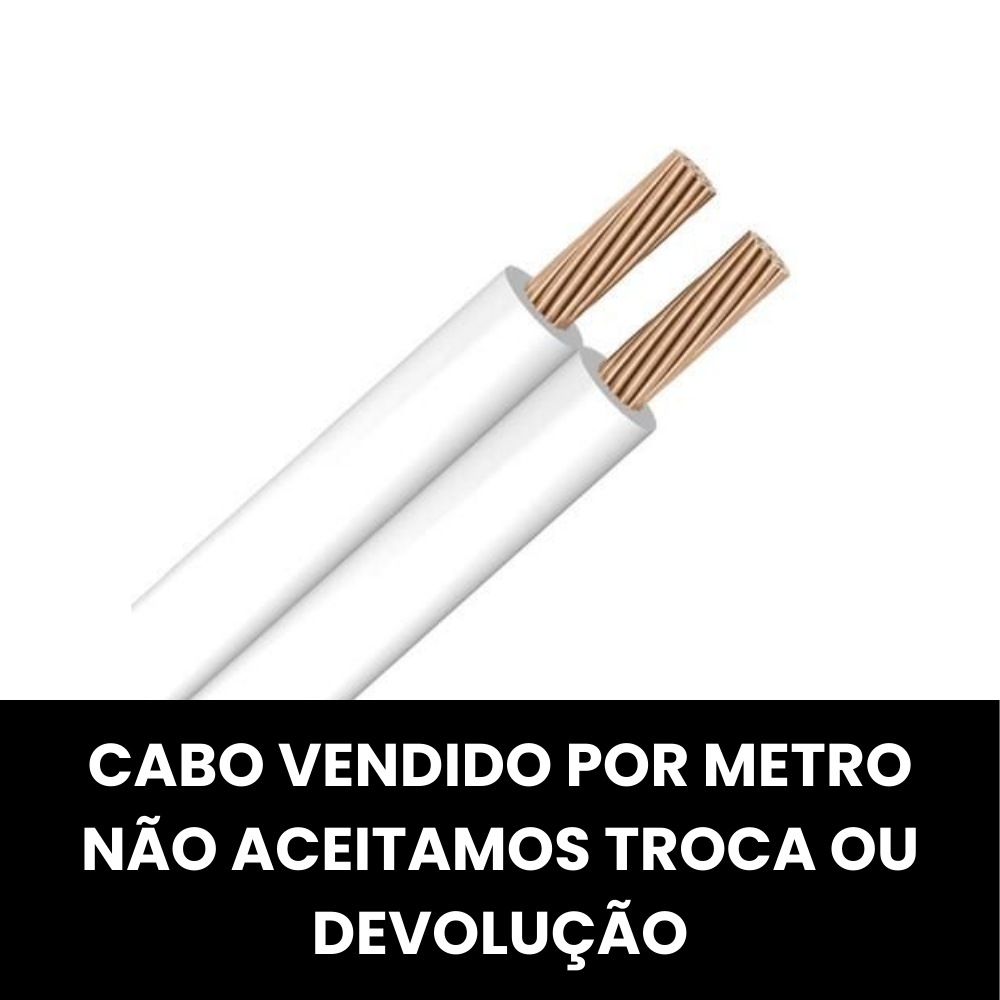 FIO PARALELO BRANCO 2X1,50MM 300V (MT)
