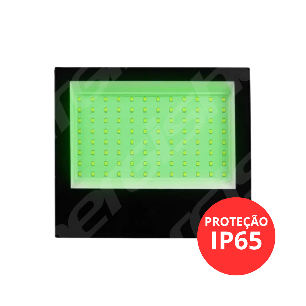 REFLETOR LED 50W LUZ VERDE