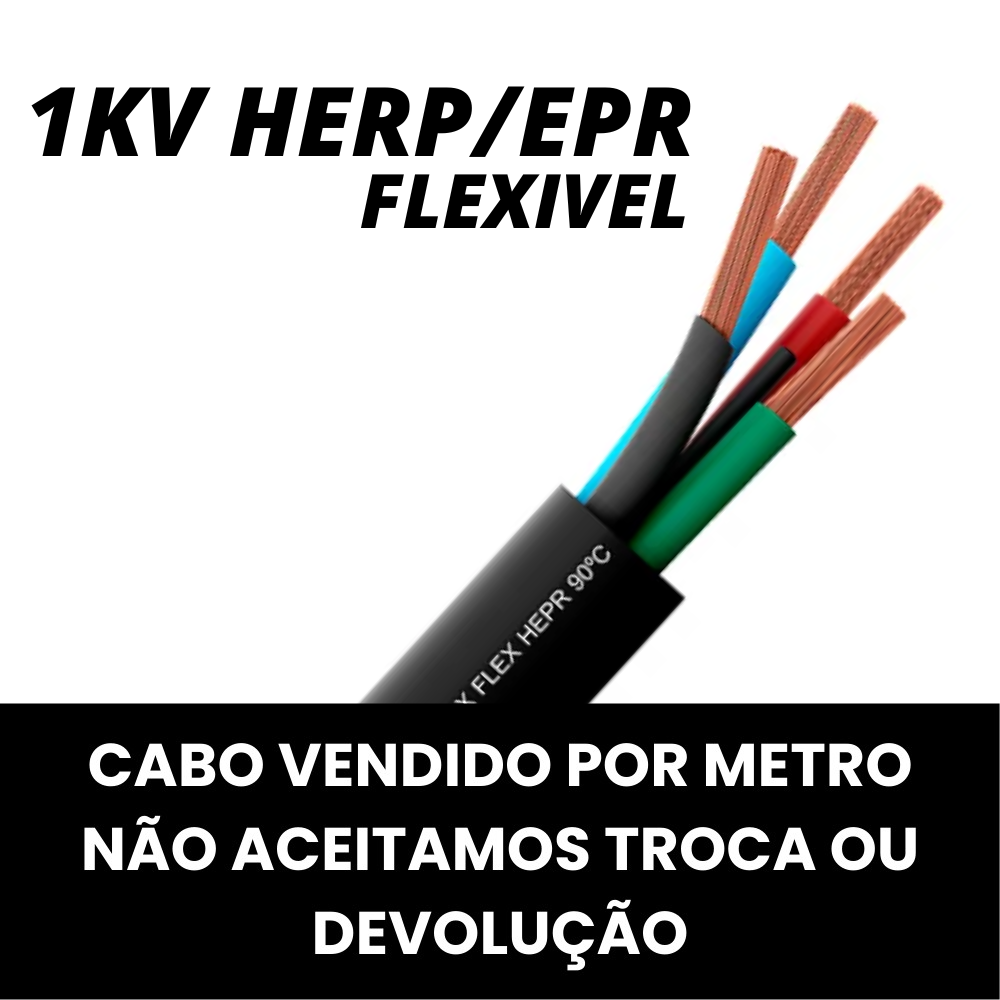 CABO PP FLEX 5X1,5MM 1KV (HERP/EPR-90) COBRECOM/LAMES/INDUSC (MT)