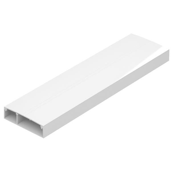 PERFIL DUTOTEC X C/ TAMPA BRANCO 53X15 2M DX-10040
